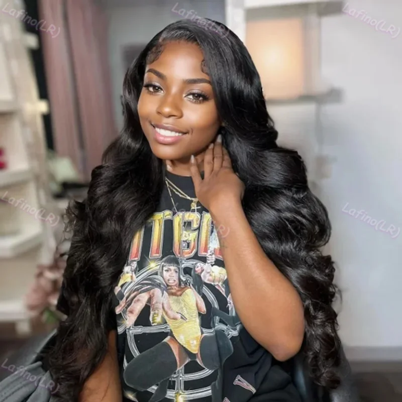 Natural Body Wave Human Hair 13x4 Lace Front Black Wig 13x6 HD Transparent Lace Frontal Wig 100% Brazilian Cheap Wigs On Sale