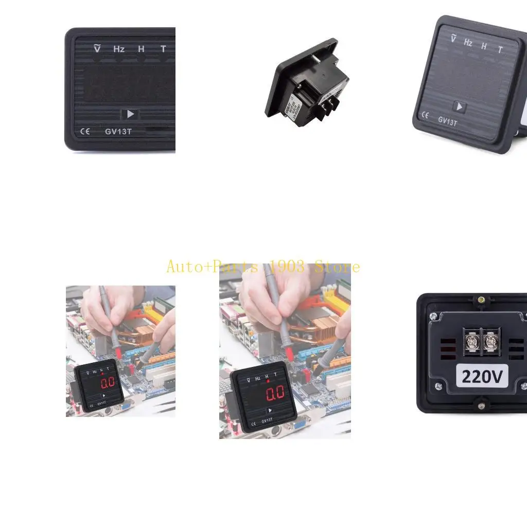 E21C Heavy Duty Generator Electric Meter 220V AC Real Time Monitoring Easy installs Generator Power Meter for Industrial Use