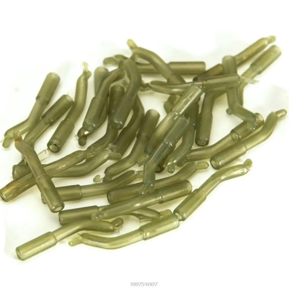 20/30/50Pcs Carp Fishing Accessories Angling Supplies Anti Tangle Sleeves Rubber Hair Rig Positioner Line Aligner Sleeve