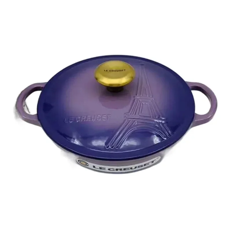 22cm Enamel Multi-functional Stew Seafood Kitchen Large Capacity Cooking Battery Furnace Universal Hot Pot