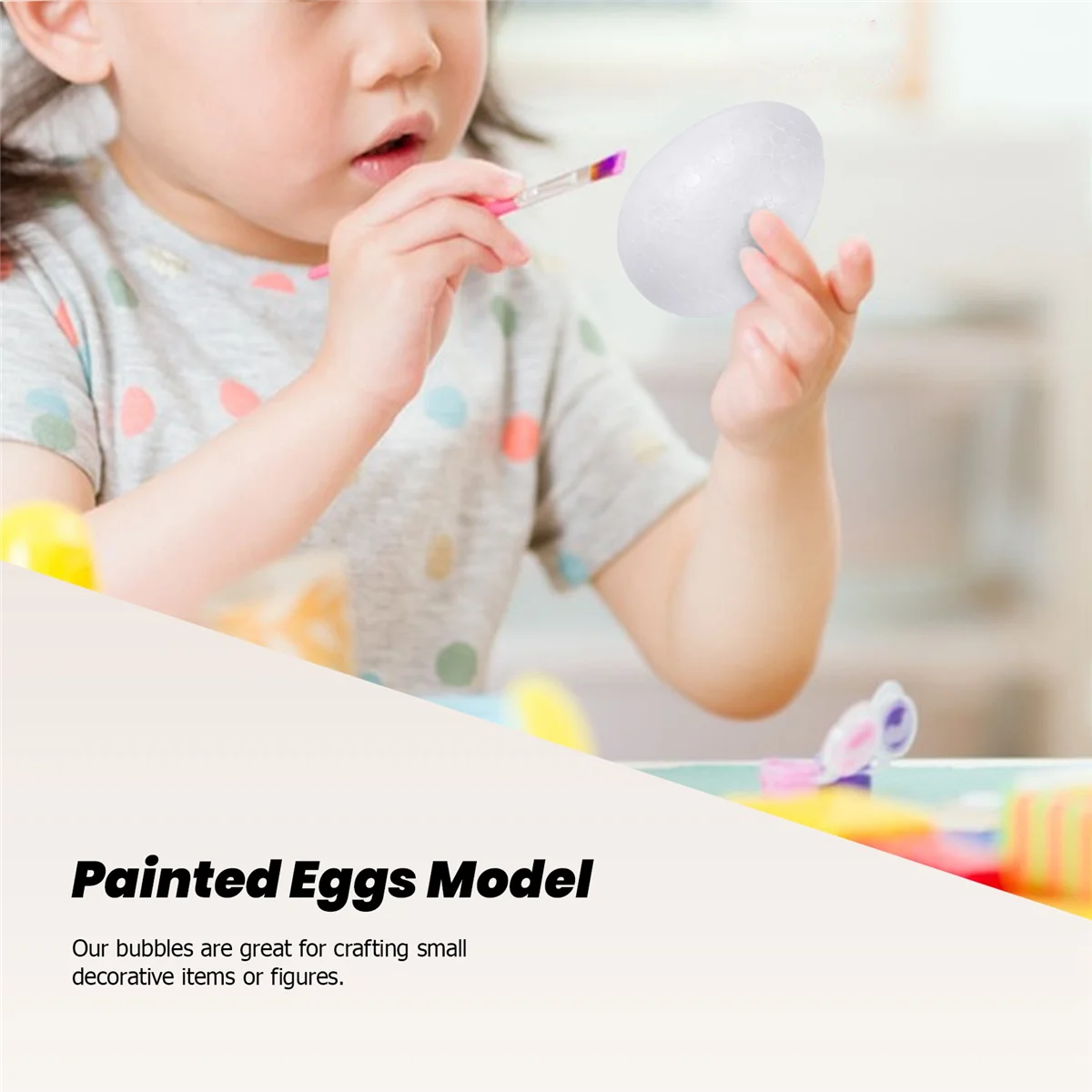 10 eggs 6 cm white Easter Egg decorative egg for painting or sticking