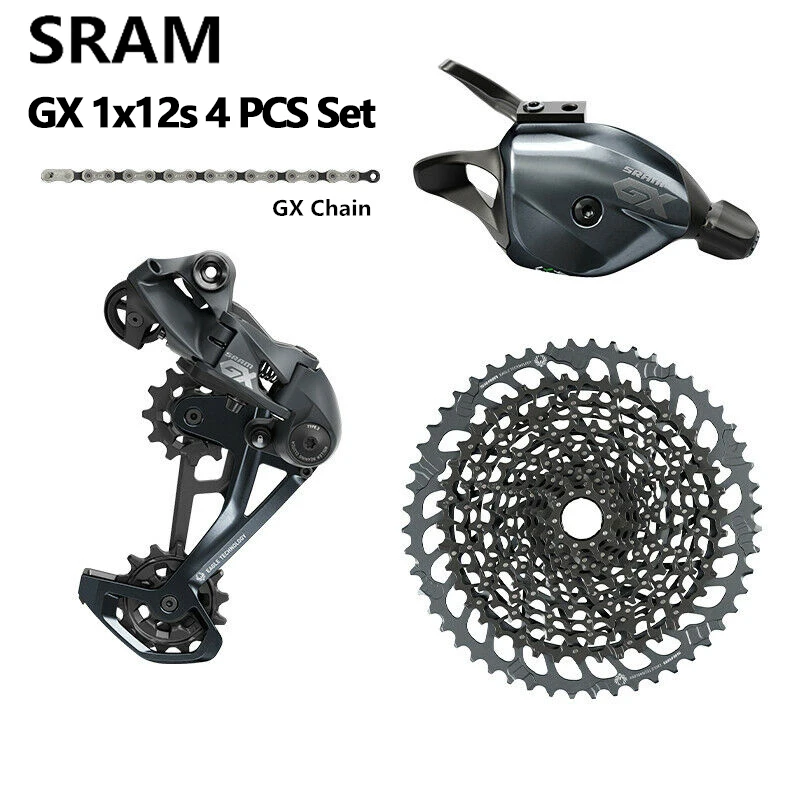 SRAM Eagle GX SX NX Groupset 1x12S Bicycle Groupset MTB Bike Shifter Lever Long Cage Rear Derailleur Cassette Chain 4 PCS Set