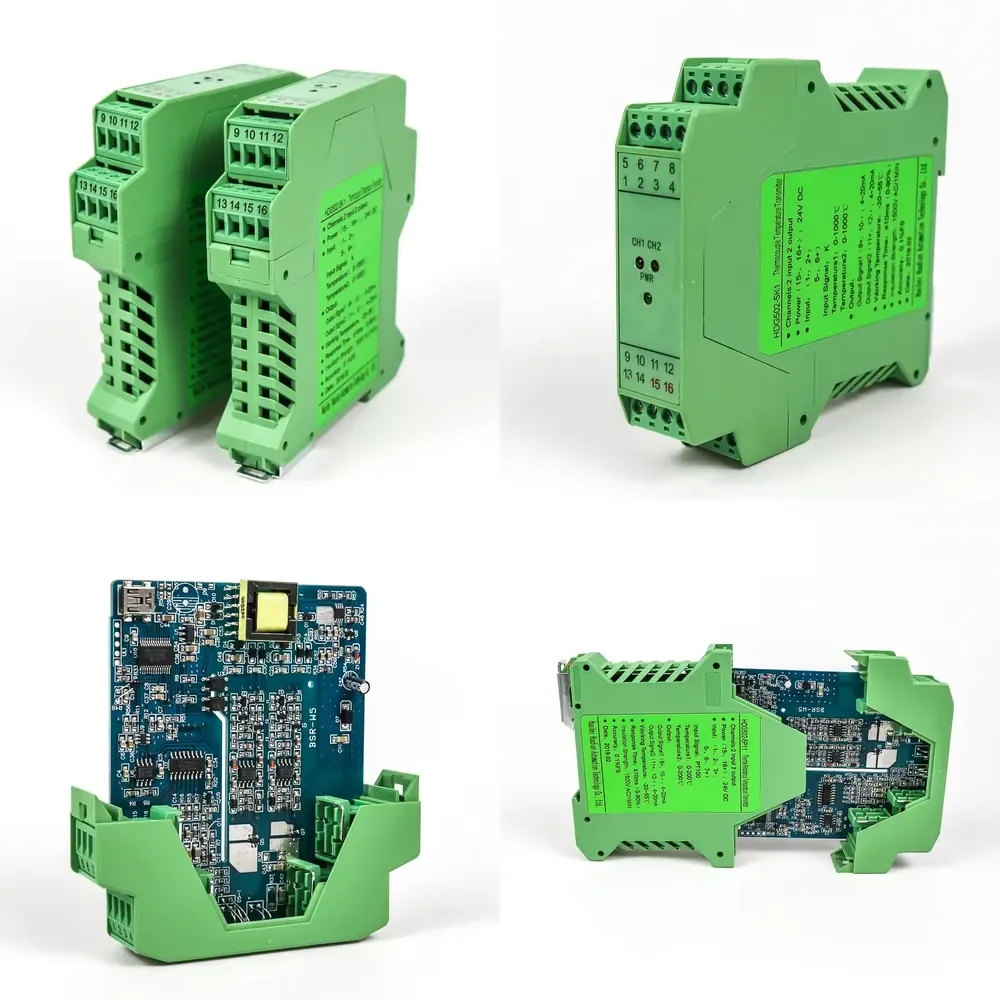 

1 Input 2 Outputs RTD Pt100 to 0-5v signal Isolator Converter