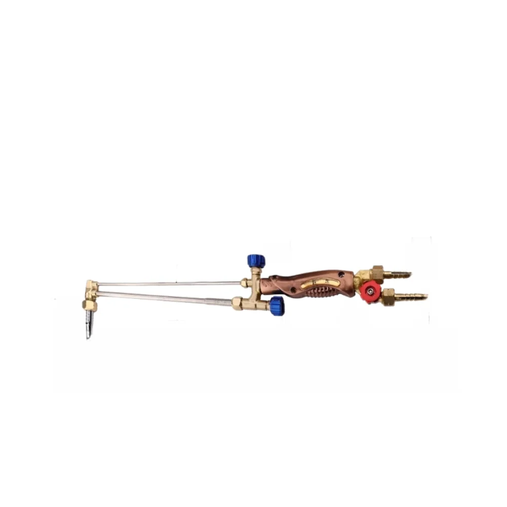Oxygen Acetylene Cutting Torch Kit Including G01-30 and G01-100 Models in Stainless Steel and Red Copper for Metalworking Use