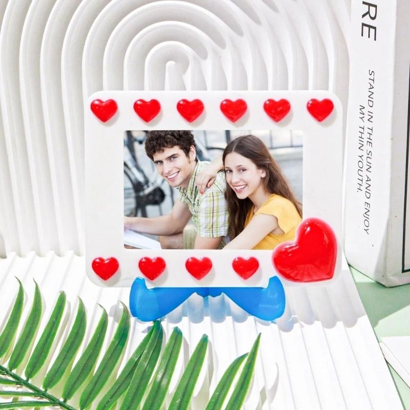 

Silicone Picture Frame Moulds Clay Molds Epoxy Resin Mold Heart Shaped Photo Frame Mould DIY Hand-Making Accessories
