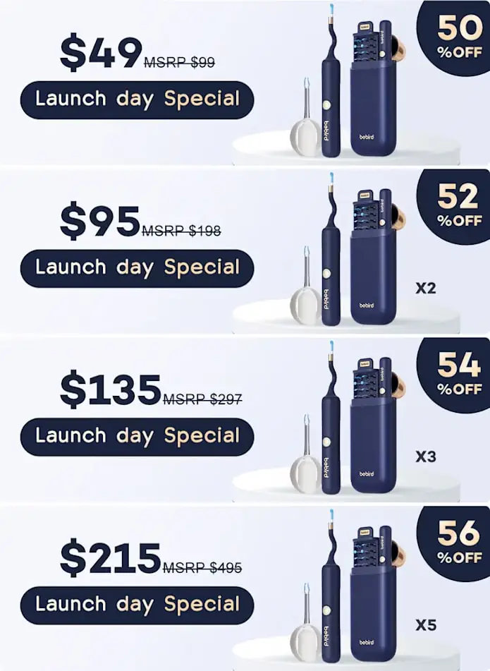 2025 New Bebird Earsight Plus I35R Ear Wax Removal Tool Camera Cleaner Kit- HD Wireless Flexible Otoscope, Pain-Free Ear Tweezer