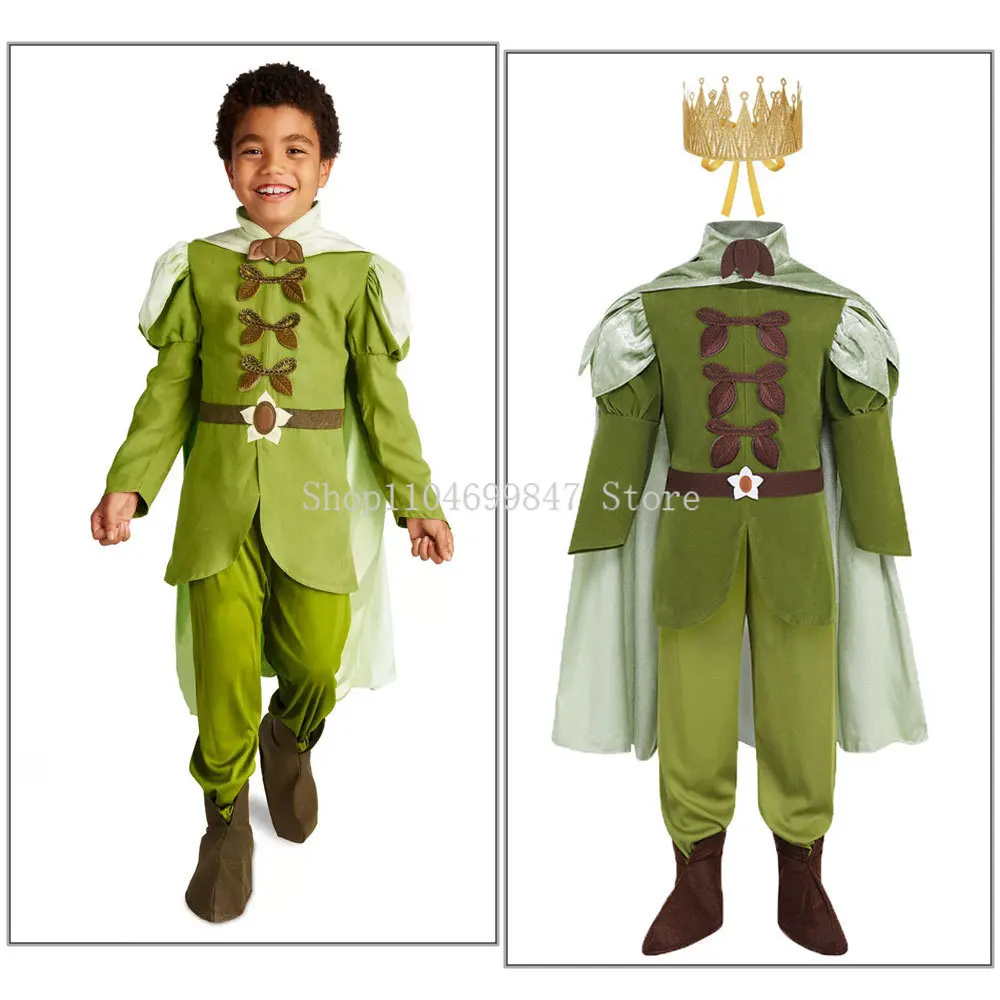 Trajes de Cosplay de Príncipe para niños, ropa de juego de rol de Florian para niños, disfraz de Peter Pan, trajes de vestir Naveen