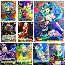 The Idolm@ster Hatsune Miku Anime Characters DIY Homemade Bronzing Flash Card Christmas Birthday Gift Game Toys Collection Card