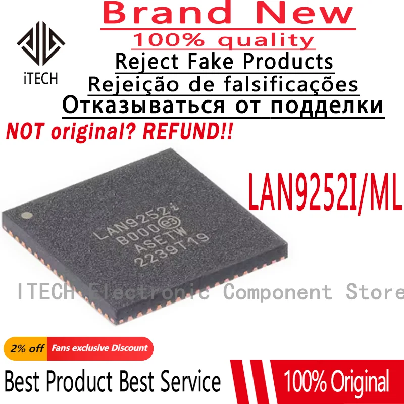 

10PCS/LOT Original LAN9252I/ML LAN9252 QFN64 New In Stock