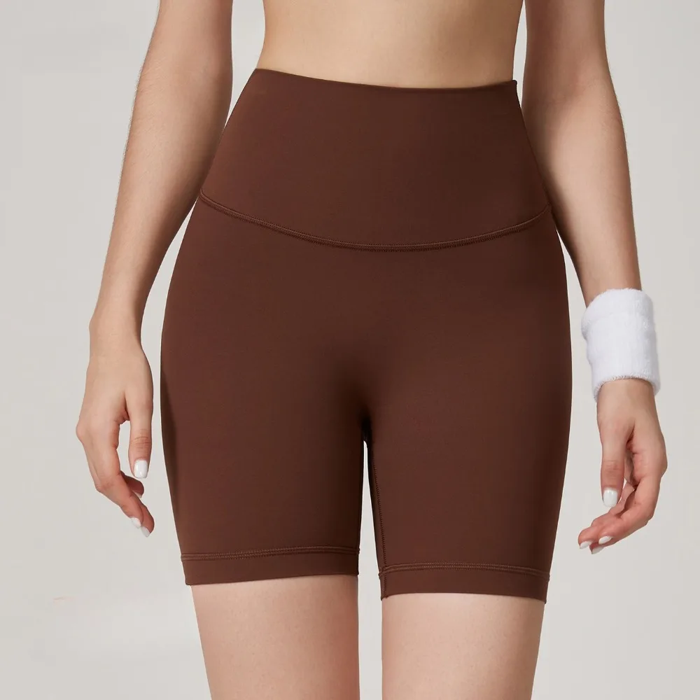 

Женские спортивные шорты для йоги, облегающие, с эффектом подтяжки бедер, быстросохнущие, для бега и фитнеса, укороченные, комфортные, классические, универсальные