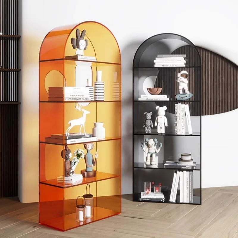 クリエイティブライト高級床から天井までの多層壁組み合わせ格子本棚