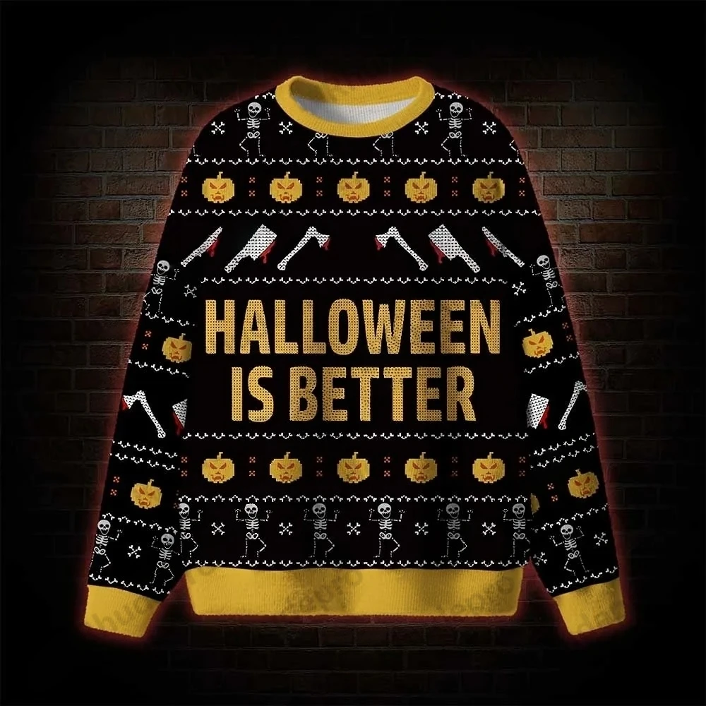 Halloween Is Better Ugly Sweatshirts - Unisex 2027 New Arrival - Stylish Sweaters - Autumn/Winter Style - Men's Clothing