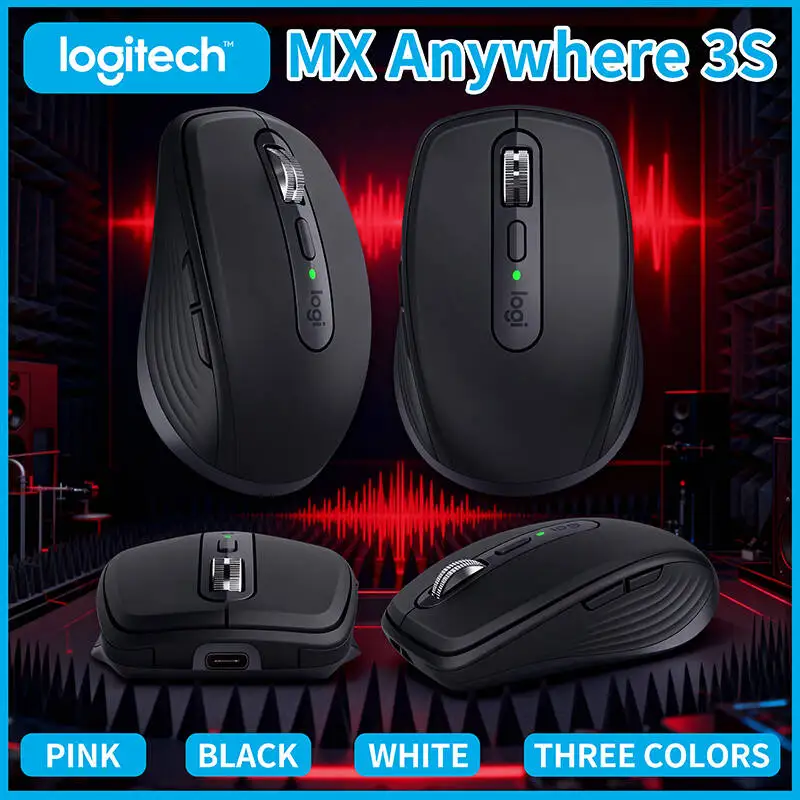 

Компактная мышь Logitech MX Anywhere 3S, эргономичный дизайн, перезаряжаемая, с быстрым прокруткой для портативных ПК Mac
