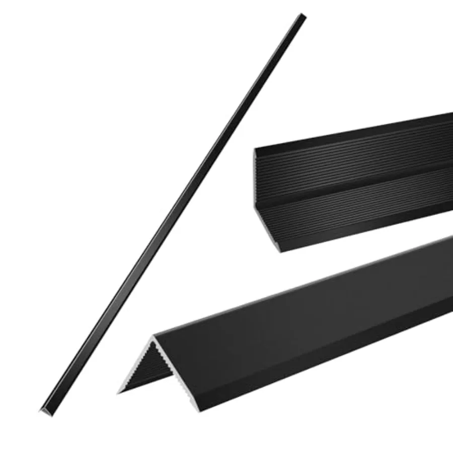 

Aluminum Alloy Metal Corner Protector PCS Wall Corner Protector Corner Guards Decoration for Walls Black Color Pack of Corner G