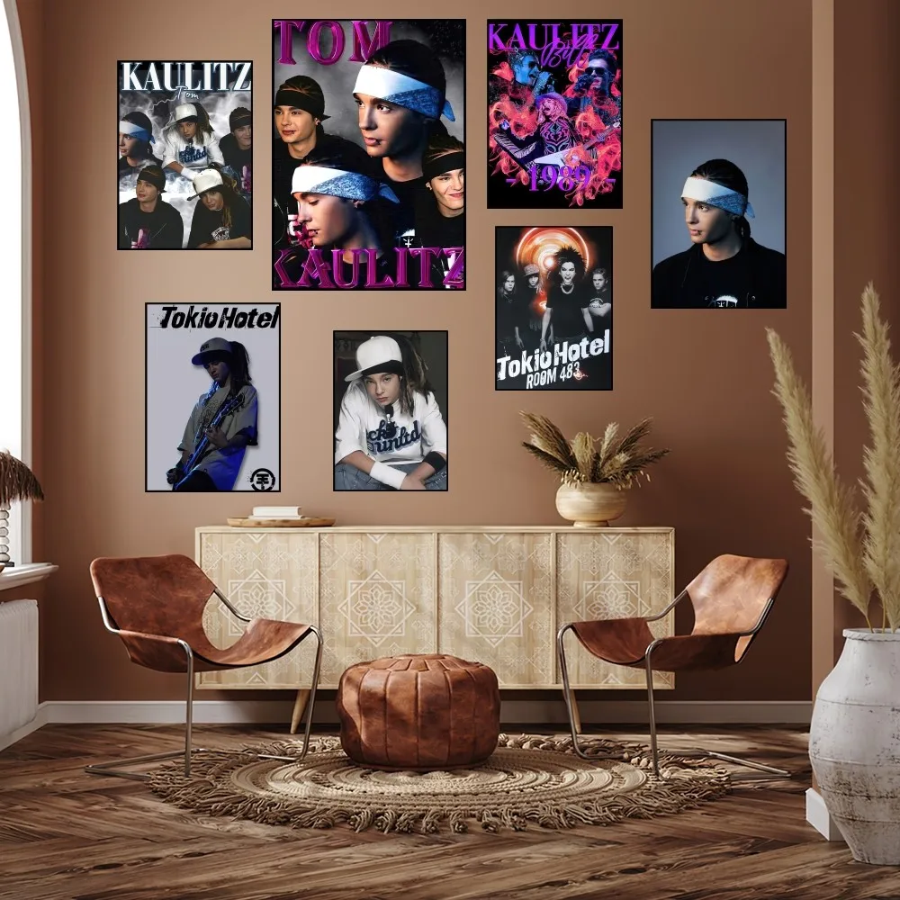 Singer Bill Kaulitz Tom Tokio Hotel Poster Prints Wall Painting Bedroom Living Room Decoration Office Small