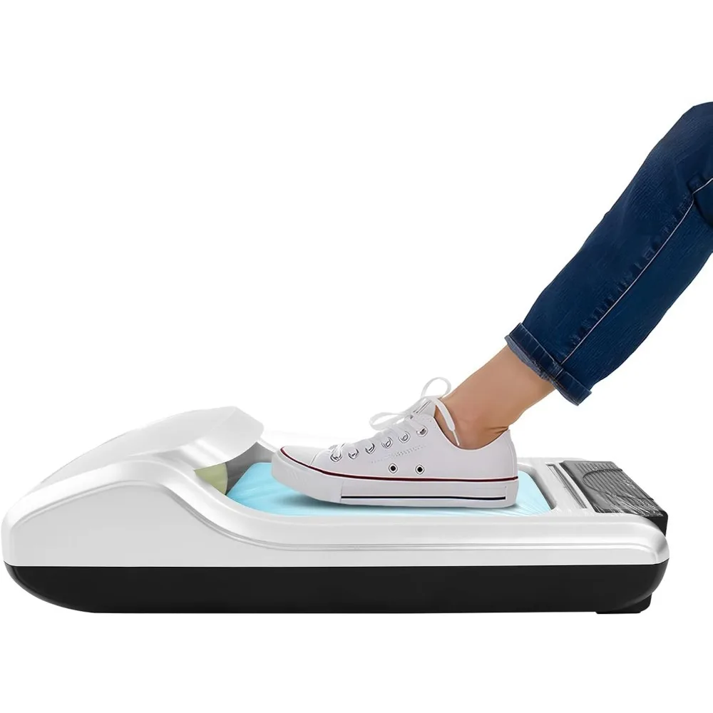 

Bacocoo Portable Automatic Shoe Cover Machine with 3 Rolls Film, Disposable Shoe Covers Dispenser Film Machine