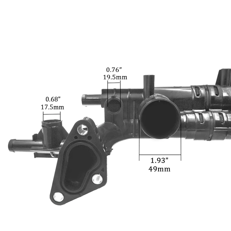 25620-3CAA0 Thermostat Housing For 10-17 Hyundai Kia Azera Santa Fe Cadenza Sedona Sorento 2.0L 3.3L 3.5L 256203CAA0