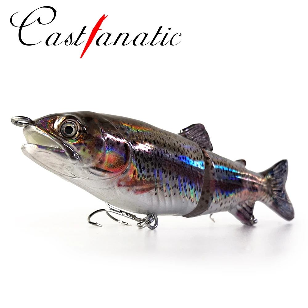 Castfanatic 66/23g 2 bölüm derin deniz balıkçılık cazibesi Swimbaits Minnow yapay sert yem sazan mücadele pike Trolling büyük oyun balık