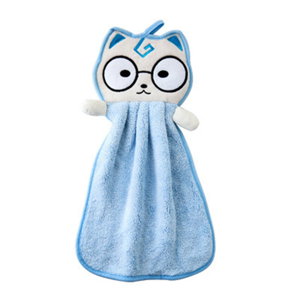 Hand Towels for Baby Bath Hand Dry Towel Kids Children Microfiber Towel for Kitchen Quick-drying Hanging Hand Towels Cartoon