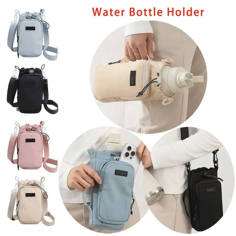 Premium Simple Water Cup Pocket Portable Water Bottle Bag Travel Back Mobile Phone Water Cup Protective Cover Universal Cover