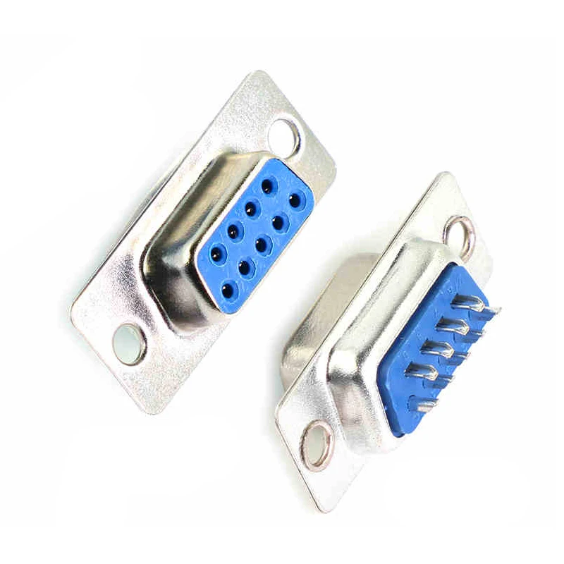  5/10PCS DB9 Male Female Solder Type Connector Serial VGA 9Pin Female 2 Rows Plug RS232 9 Pin Male/Female Plug socket  Adapter