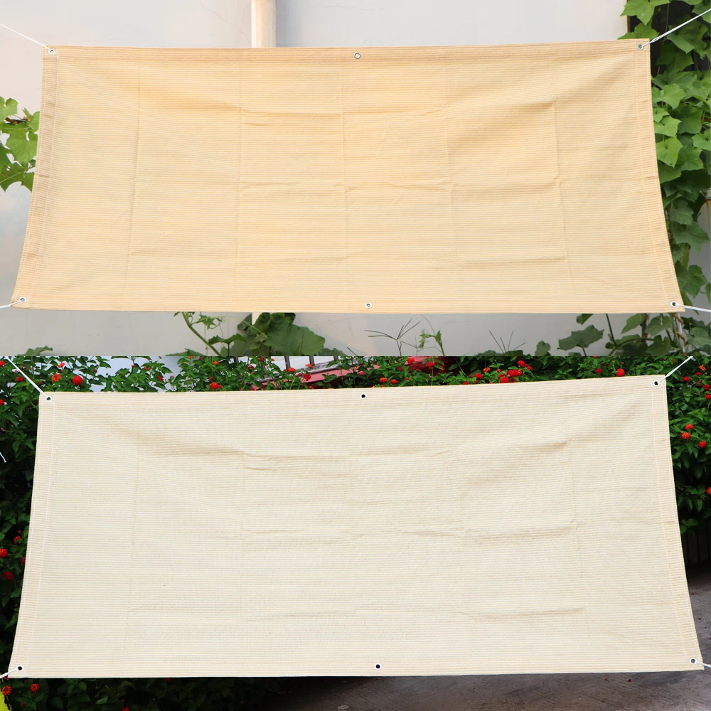 Thickened HDPE Fabric Anti-UV Sun Shade Net 7 Colors 36 Sizes Rectangle Canopy Awning Cloth Screen Outdoor Garden Patio Carport