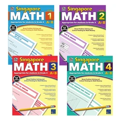 1 book Singapore Math Appropriate For Students Learning Math Practice Worksheet Workbook Math Improvement Kid Children