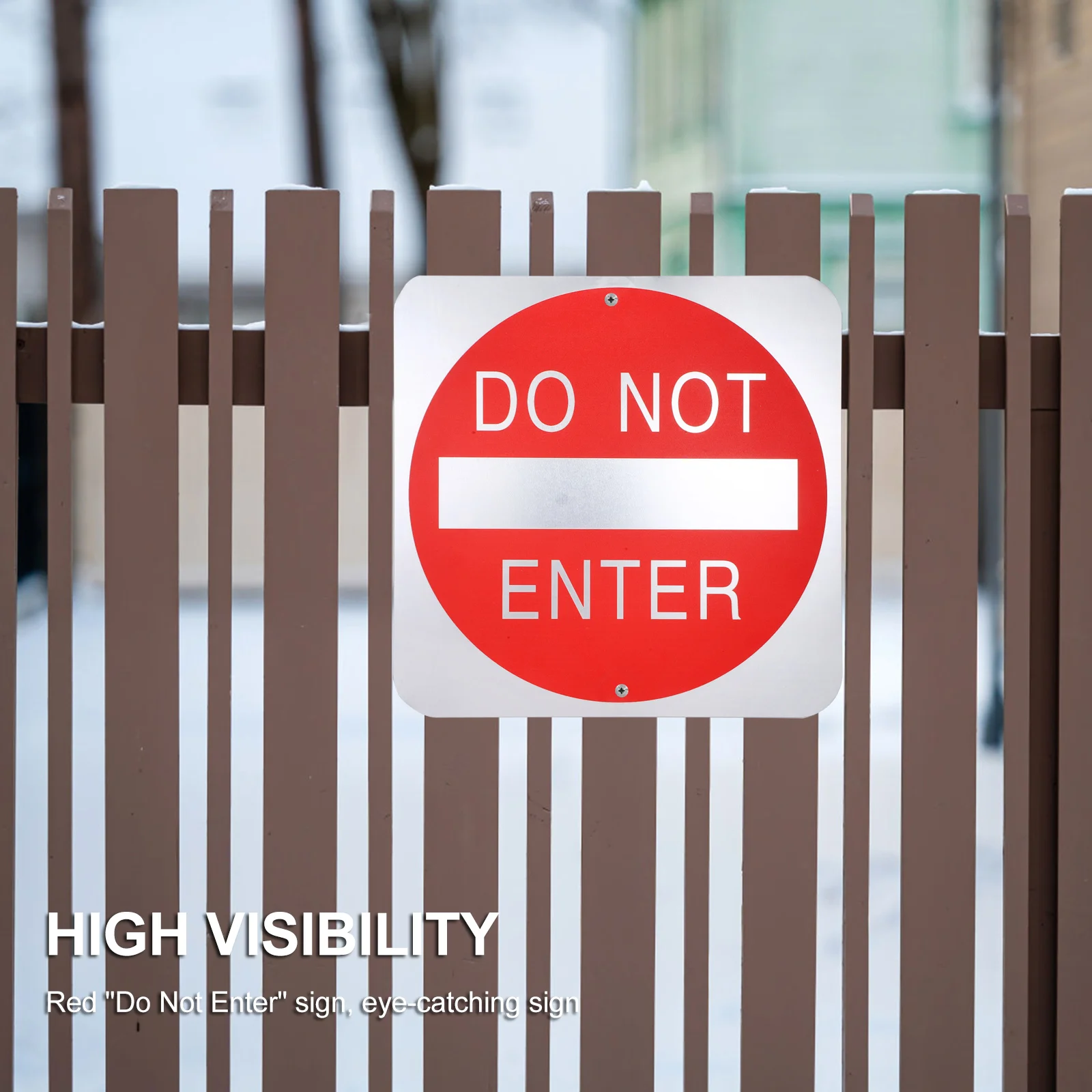 Wetterfestes, reflektierendes Logo „Do Not Enter“-Warnschild, Verkehrseingang, Aluminiumschilder, Straßentür aus legiertem Metall