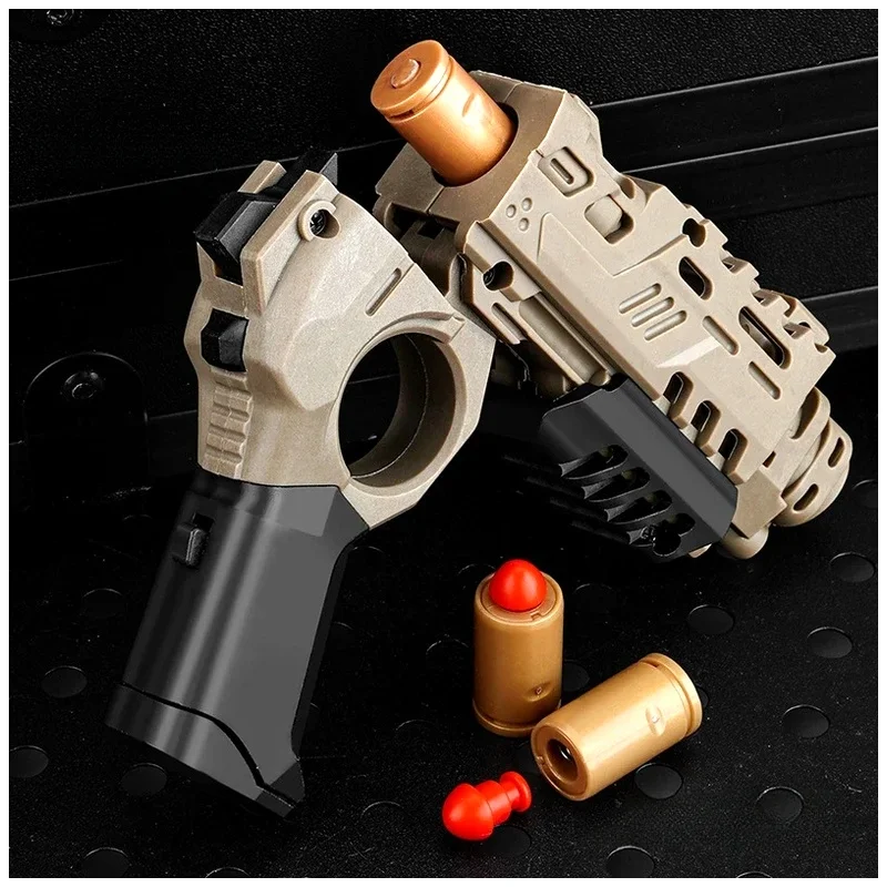 EDC Stress Relief Toy Eject Pistol Stun Guns Mechanical Push Plate Fidget Spinner Fidget Slider Novelty Toy Mens Birthday Gifts