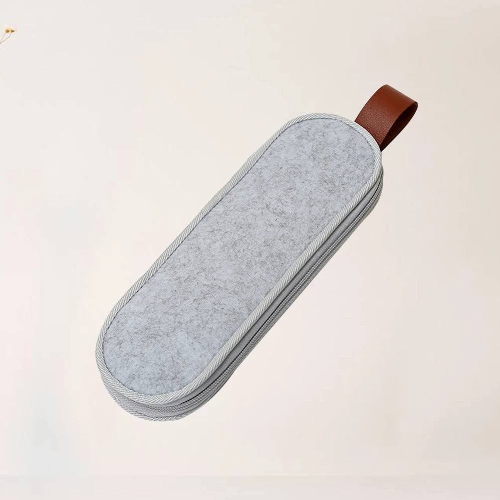 

Felt Cloth Bag Waterproof Travel Size Tableware Pouch Knives Forks Straws Picnic Outdoor Gift Box