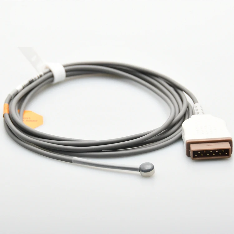 جهاز استشعار درجة الحرارة الطبي القابل لإعادة الاستخدام ، جهاز استشعار درجة الحرارة الطبي والبالغين 2.252k المقاومة 11 دبوس متوافق مع GE Marquette #2