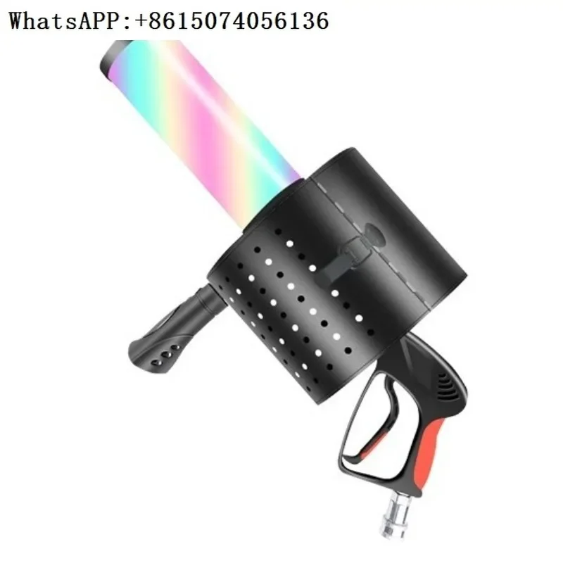 

Yichen светодиодный цветной бумажный воздушный столб, пистолет для сцены, ручной пистолет для сухого льда CO2, реквизит для атмосферы, бумага для дымового столба CO2