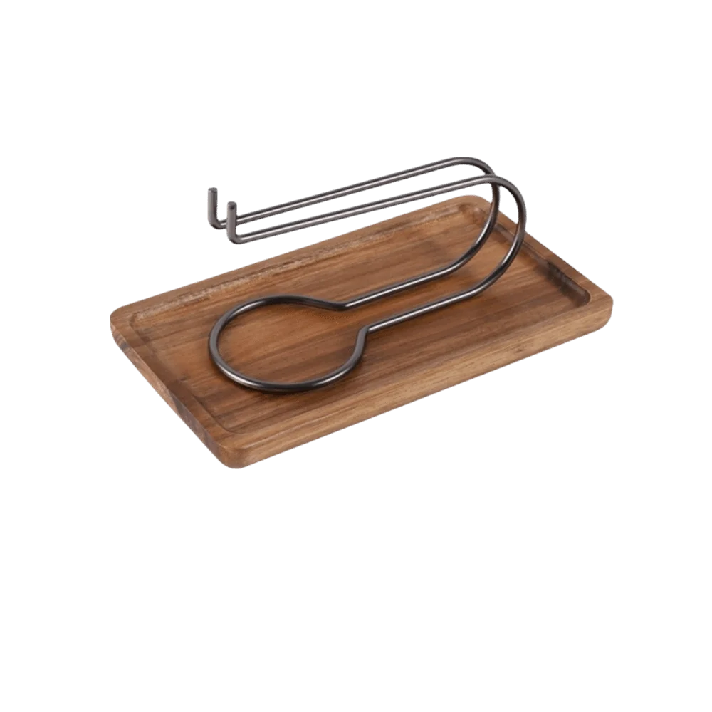 Creative Wooden Smudge Stick Burner Decorative Iron Art Candle Holder Vintage Style Incense Burner Holder Table Centerpiece