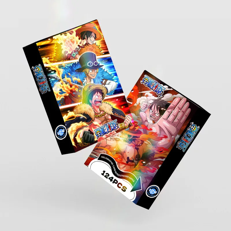 124 pièces/boîte une pièce Lomo cartes Luffy carte Photo Double face Zoro Nami imprimer Photo Collection cartes postales Collection jouets cadeaux
