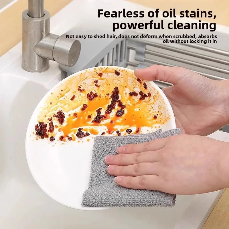 Disposable Kitchen Cloth Lazy Cloth Thickened Washable Dish Cloth Dry and Wet Dual-use Pull-out Scouring Cloth