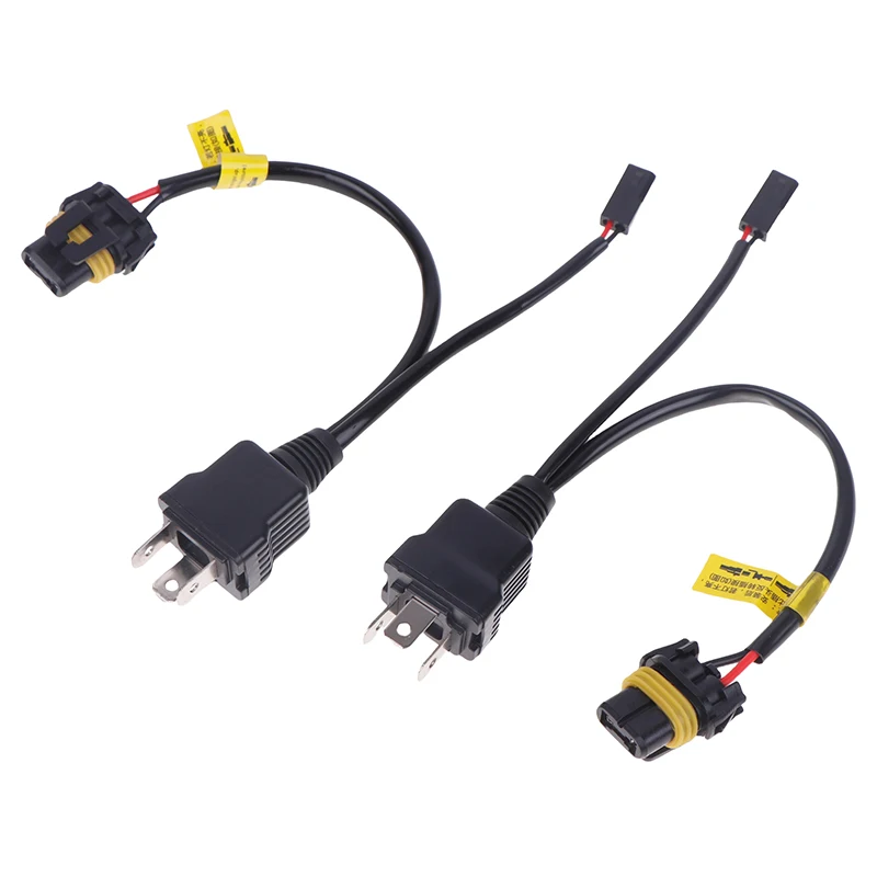 2pcs H4 LED Relay Harness Bi Xenon Cable WireHarness For Bi-Xenon HID Bulbs Wiring Controller Play And Plug Bi-led Projector Len