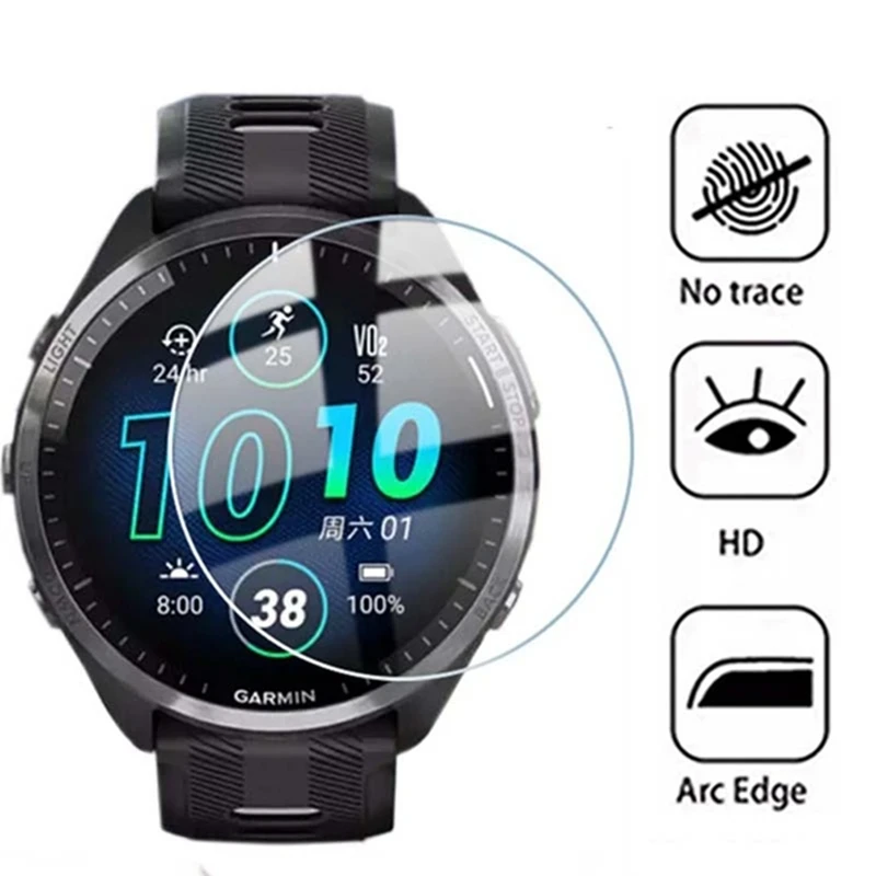 Tempered Glass Film for Watch Garmin Forerunner 955 945 255 255S 245 165 55 45 Screen Protector Glass Protection Film Foil