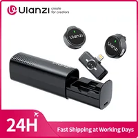 Ulanzi A21 micrófono inalámbrico AI reducción de ruido micrófono Lavalier magnético para iPhone 17 16 15 para transmisión en vivo entrevista Vlog