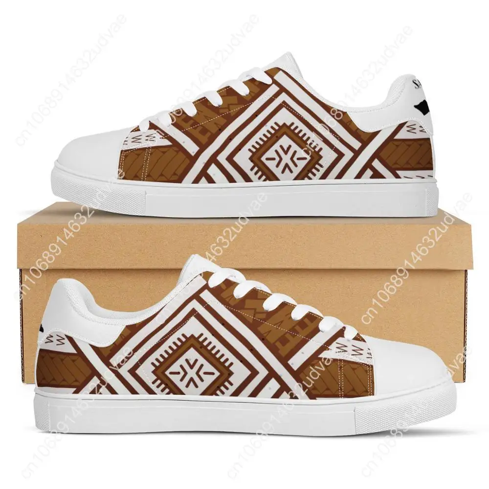 Hot Selling Polynesian Samoa Tribal Flat Sneaker Samoan Map Print Custom Fashion Walking Sport Shoes Light Women Running Shoes