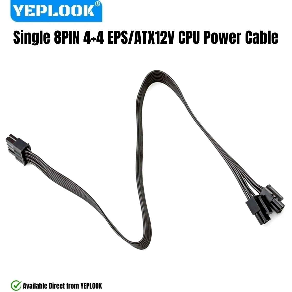 Single CPU Power Cable 8Pin 4+4 EPS/ATX12V for Seasonic FOCUS 550W, 650W, 750W, 850W, 1000W Platinum & Gold Series Modular Power