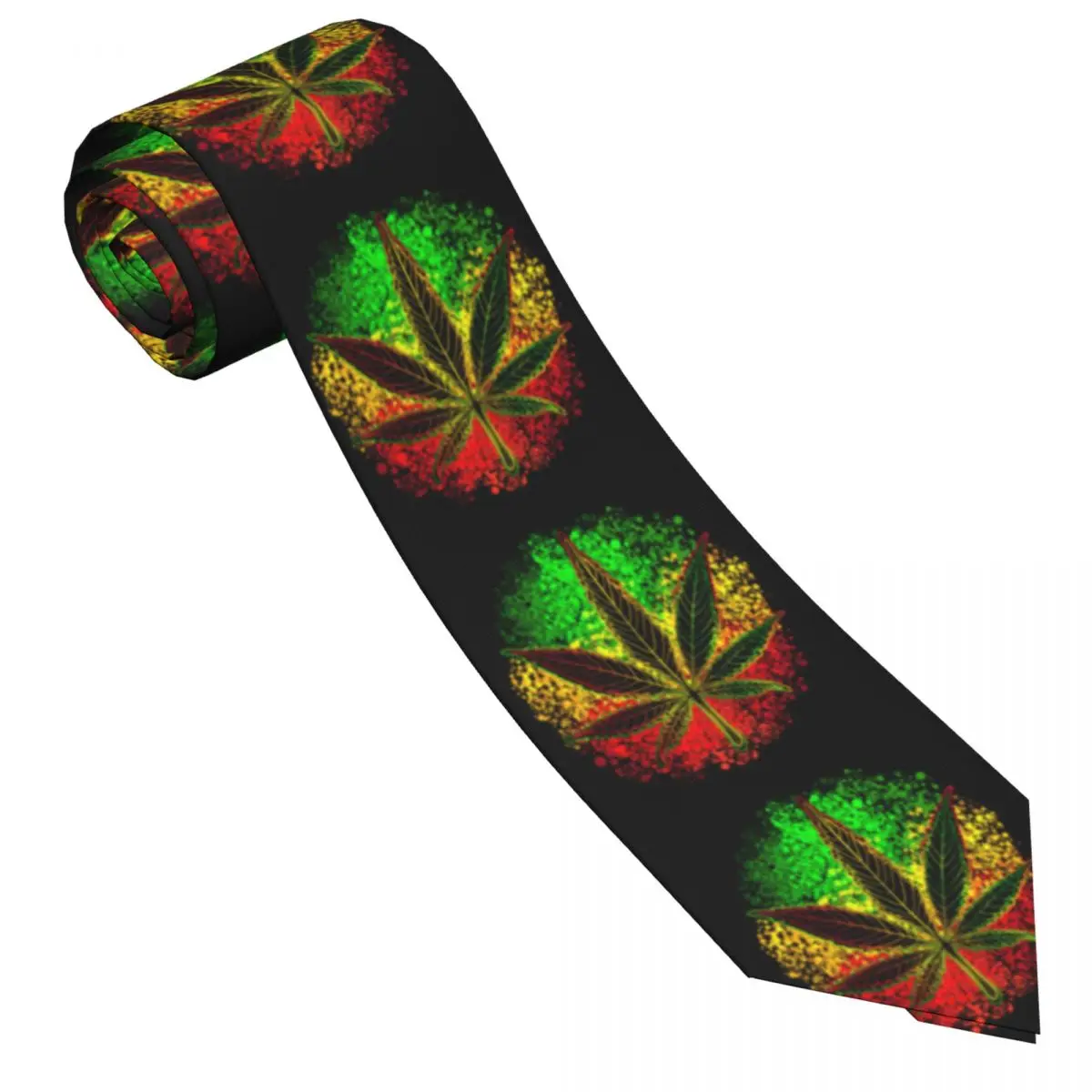 Rasta Leave Tie For Men Women Necktie  Clothing Accessories