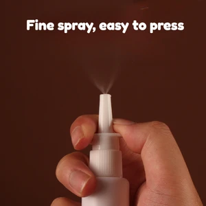 5 pçs 10/20/30/50/60/100ml branco plástico bomba nasal spray garrafa recarregável spray nebulizador viagem ao ar livre recipiente cosmético 4 principais vendas produtos atomy beleza - №3