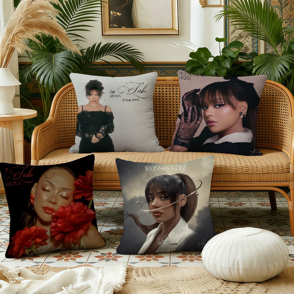 Singer Aylivas in liebe  cushion cover Pillow Case Plush Fabric Soft Double Sided Print Sofa Cushion Cover Throw Pillow Covers