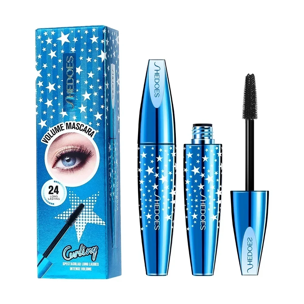 Shedoes 10ml rímel preto encaracolado grosso alongamento cílios à prova dwaterproof água hidratante rímel duradouro natural nova moda cosméticos