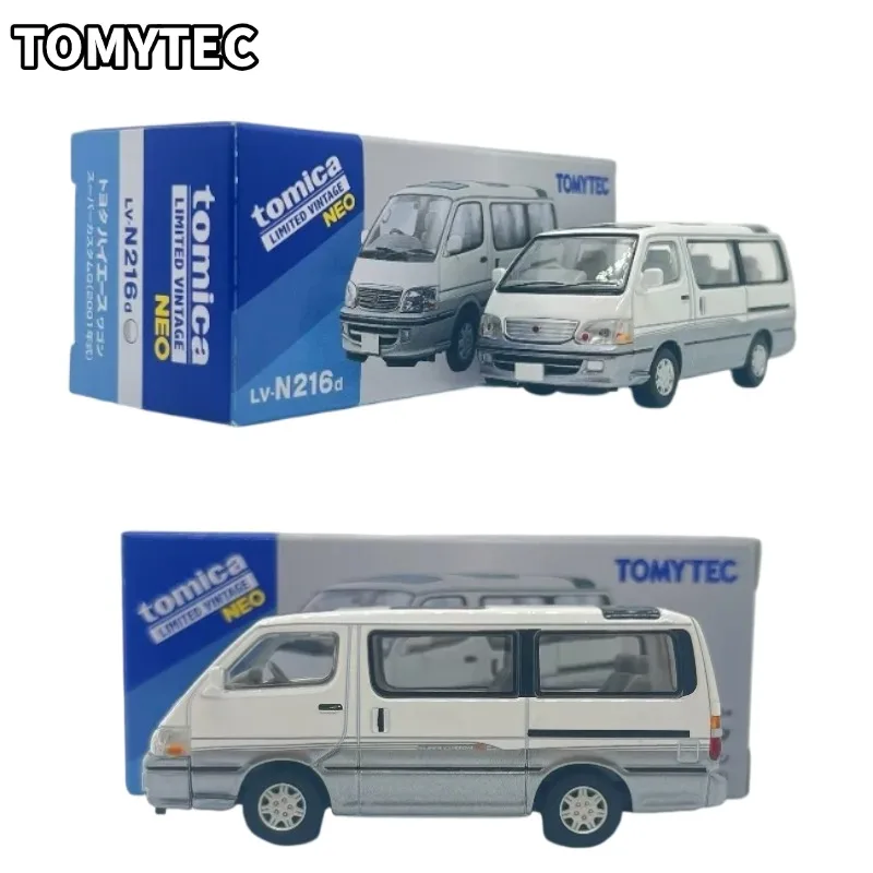 

TOMYTEC 1:64 TLV N216d Toyota Hiace Wagon Super Custom Cast Alloy Car Model, Boys' Toy Collection Decoration Item.