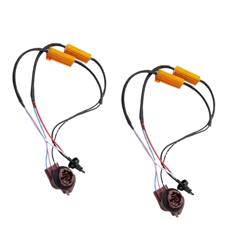 

H3CE 2PCS Plug Play Bulb Fault Eliminators Suitable for 3157/4157 Headlights Brake Lights Fog Lights Aluminum Construction
