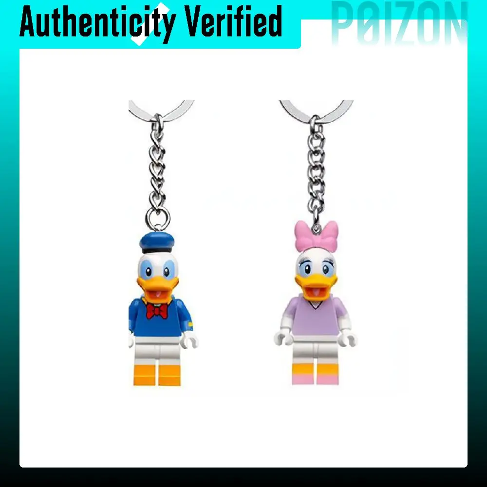 LEGO Donald Duck Daisy Duck Keychain Pendant Plastic Building Blocks 0 300pcs 854111+854112