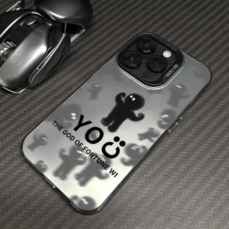 

Чехол для телефона iPhone 17 Pro Max 16 15 Pro 14 13 Plus 12 11 с защитой от падения и камерой, матовый чехол с полной защитой, мужской и женский Fortune You