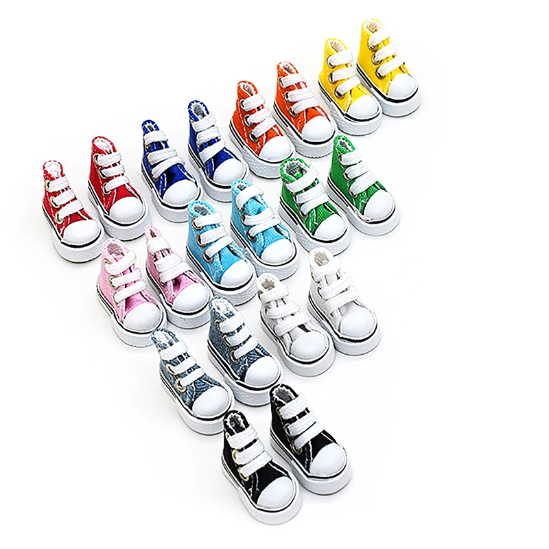 أحذية قماشية صغيرة غير رسمية للدمى ، أحذية رياضية للدمى bjd ، أحذية ، أحذية برقبة ، رقص ، 1 زوج ، إكسسوارات