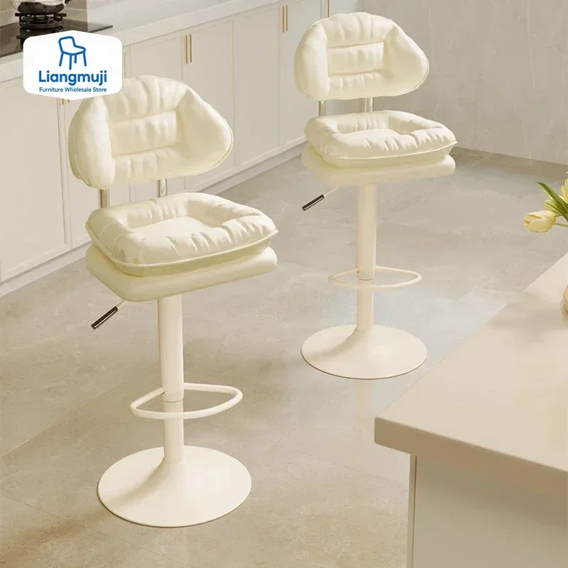 인체공학적 고대 바 의자 북유럽 디자이너 럭셔리 아메리칸 바 의자 편안한 창의적 맞춤형 금속 바네타 가구